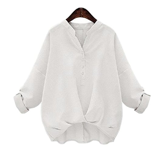 (チレーネ)Chilene レディース シャツ 長袖 無地 立体 ブラウス 綿 袖まくり 体型カバー