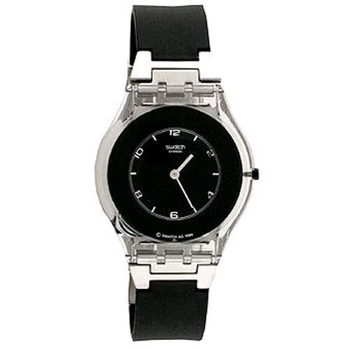 Swatch Unisex PURE BLACK Watch SFK116