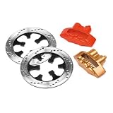 Disk Rotor/Caliper Set, Gold/Red: Cup Racer