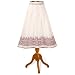 Applique Geo Border White Cotton Skirt (Petite, Tall & Misses Sizes XS-3X)