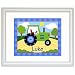 Trains, Planes and Trucks Personalized Tractor Print (white)