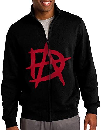 ILKU Men's Dean Wrestler Ambrose Full Zip Hoodie Jackets Black Size L