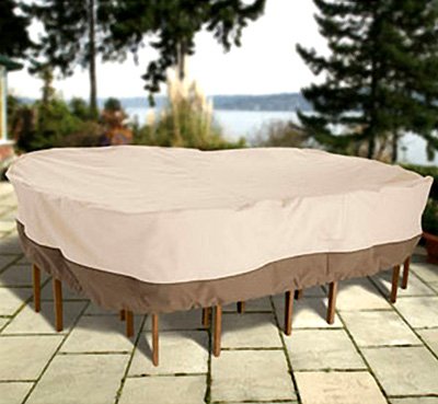 Classic Accessories Veranda Collection 94″ Patio Table and 6-Chair Set Cover