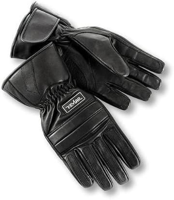 Interstate Leather Men's Premium Gloves with Kevlar-Reinforced Palms (Black, XX-Large)