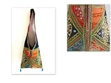 Boho Indian Embroiderd Handbag; Ethnic Sling Gypsy Bag -15″