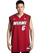 Lebron James Miami Heat Red #6 NBA adidas Revolution 30 Replica Basketball Jersey