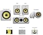 Acoustic Audio HD515 In Wall Ceiling 5.1 Home Theater Stereo Speakers