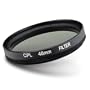 eForCity 46mm Circular Polarizing Lens (CPL) Filter, Black