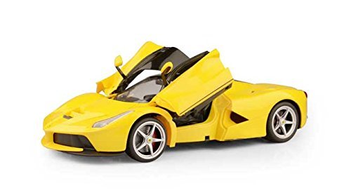 Officially Licensed Ferrari La Ferrari LaFerrari RC Car with Open Door Function Scale 1:14 Color Yellow
