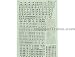 Microscale HO Scale Alphabets & Numbers - SP Style Extended Roman HO 3/9 & 12 - Black