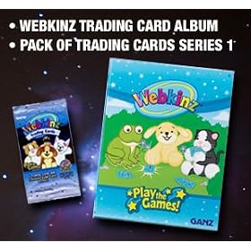 Webkinz Gift Set Trading Cards Album + 1 Pack of Trading Cards