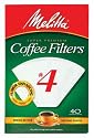 Melitta Cone Paper Coffee Filters, No. 4 White