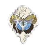 Blue Butterfly Fringe Studio Chandlier Crystal Drop Shape Magnet