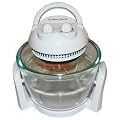Andrew James 7 Litre Premium Halogen Oven With �40 extra's including extender ring (up to 10 litres), baking and steamer trays, lid holder + Free 128 recipe book + an extra easily spare replaceable bulb + 2 Year Warranty