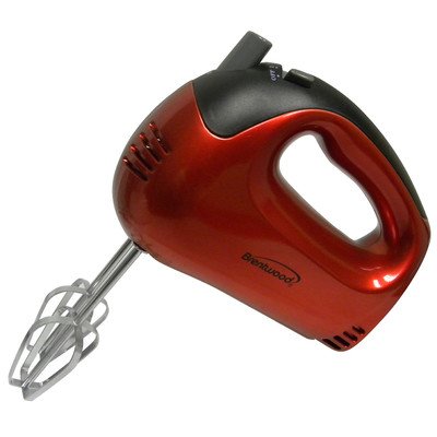 5-Speed Hand Mixer Color: Red 5-Speed Hand Mixer Color: Red