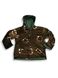 Pisces - Girls Hooded Velour Reversible Jacket, Brown