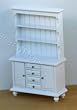 Dollhouse Miniature White Painted Wood Buffet