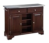 Stainless Steel Top on Cherry Cabinet by Home Styles - Medium Wood (9300-10 ....