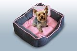 Hundebett / Hundekissen / Schlafplatz + 1 Kissen S Rosa