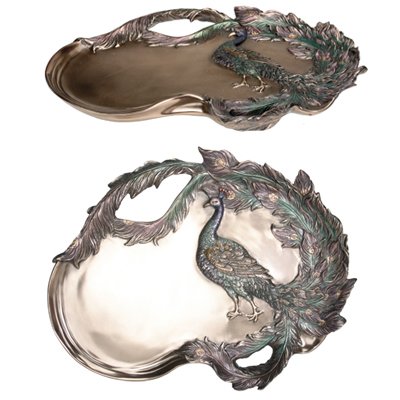 Peacock Tray - Collectible Figurine Statue Sculpture Figure Plate