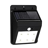 ノーブランド品ソーラー充電式ライト ソーラーledライト 人感セン サーツインエコソーラーモーションライト 6つ電球内蔵 屋外照明/軒先/壁掛け/庭先/玄関周りなどのライト 夜間自動点灯 防水