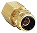 Connector, Brass, CompxF, 1/4Inx1/8In, PK10