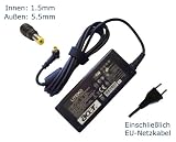 Original ACER Aspire 1651 1652 1654 1681 1682 1690 19V 3.42A Laptop Notebook Aufladegerät, Charger, Laptop-Ladegerät, Netzteil, AC Adapter, Stromversorgung  (12 Monate Garantie, einschließlich kostenlosem EU-Netzkabel)
