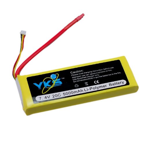 7.4v 5000mah 20c 2s1 Lipo Battery Rc 1/10 Car Akku 7.4