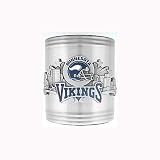 NFL Minnesota Vikings Stainless Steel Can Cooler with Team Logo