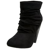 Chinese Laundry Women's Wiz Mid Heel Scrunch Bootie,Black,9 M