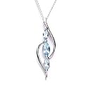 Silver With Sky Blue Topaz Pendant