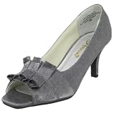 Annie Shoes Womens Court Open-Toe Pump