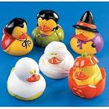 DOZEN (12) HALLOWEEN Rubber DUCK/DUCKIES/Ghost/PUMPKIN Etc. 2