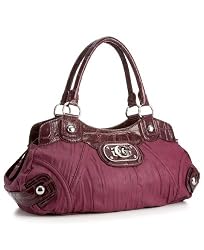 Guess Luxe Embossed Croco Large Satchel