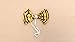 Kinzd Kids Yellow Tiger Party Halloween Costume 3PCs: Ear Headband, Tie, Tail