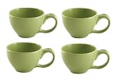 Chantal 16-Ounce Multi-Use Mug, Semi Gloss Garden Green, Set of 4 by Chantal