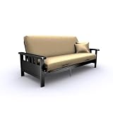 American Furniture Alliance Modern Loft Skyline Mission Futon Frame, Full, Black by American Furniture Alliance