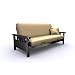 American Furniture Alliance Modern Loft Skyline Mission Futon Frame, Full, Black