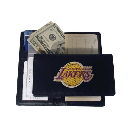Los Angeles Lakers Embroidered Checkbook Wallet