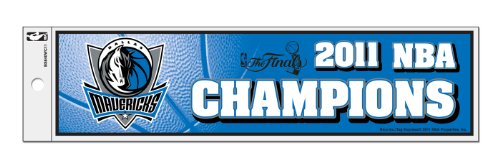 NBA Dallas Mavericks 2010-2011 Champions Bumper Sticker