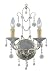 Crystorama Lighting Group 4612-SL Silver Leaf Lena Two Light Lena Wall Sconce Adorned...