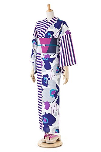 【特別限定品】 撫松庵 着てみてわかる ポピー(ムラサキ)の柄 セオα素材 お仕立上り