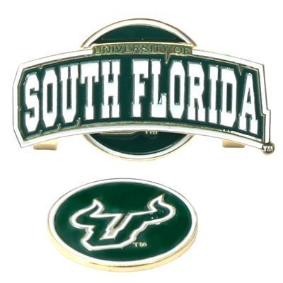 South Florida Bulls Slider Hat Clip W/ Golf Ball Marker - Ncaa College Athletics