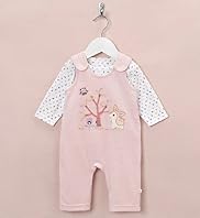 2 Piece Cotton Rich Deer Print Dungaree Outfit