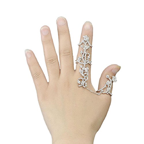 Susenstone® Full Finger Knuckle Armor Ring Set ,Punk Rock Gothic Jewelry