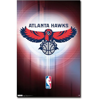 (22x34) Atlanta Hawks Logo Sports Poster Print
