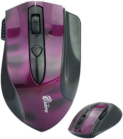 Carpo Big Mini Receiver 10M Wireless 2.4G Laser Mouse-Purple