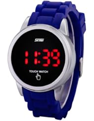 Touch Screen Luxury Style Red LED Womens Sport Watches for Girls SK-397