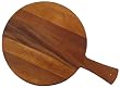 Wood Large Round Cheese Paddle 12"D, 17"L