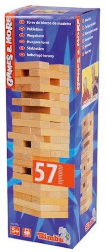 Simba 106125033 - Games and More, Holz-Wackelturm